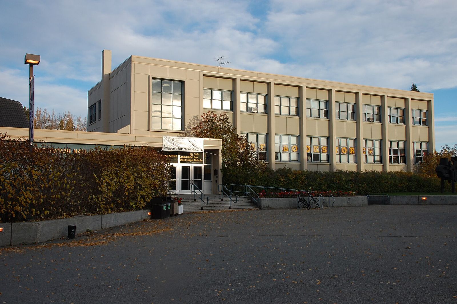 Constitution Hall on the University of Alaska Fairbanks campus, a building listed on the National Register of Historic Places