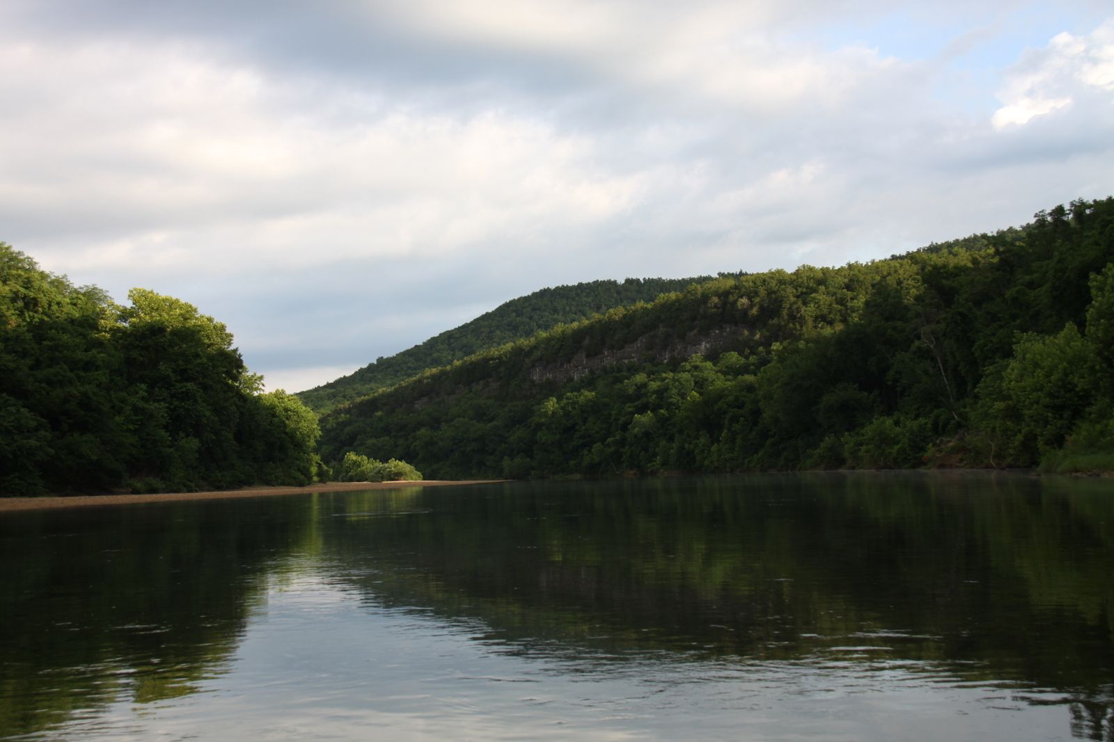 The Buffalo River flowing through Baxter County, Arkansas