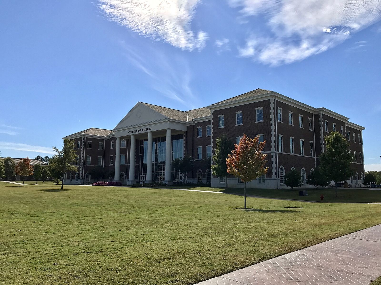 The College of Business building at the University of Central Arkansas
