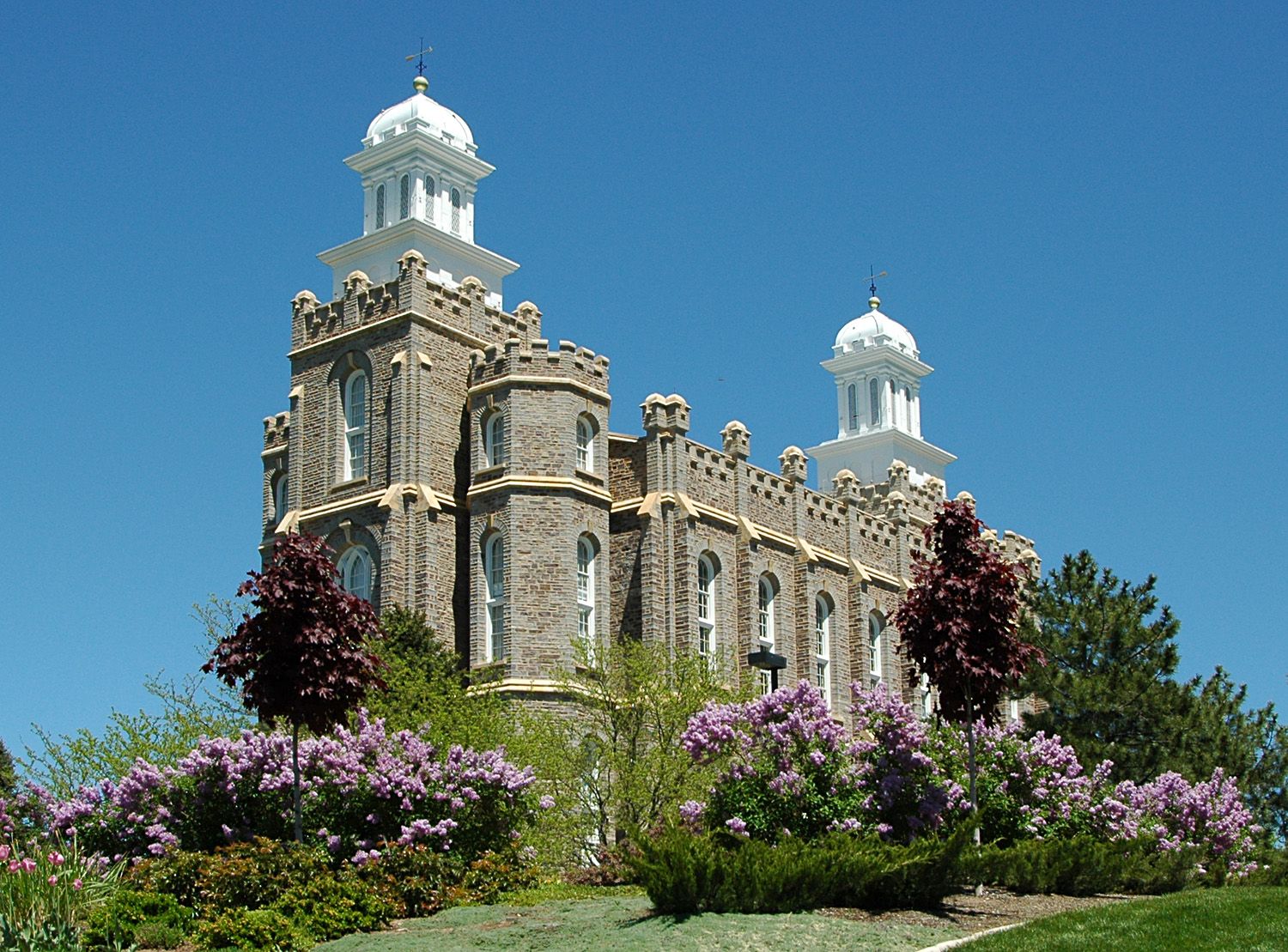 The Logan Utah Temple, completed in 1884